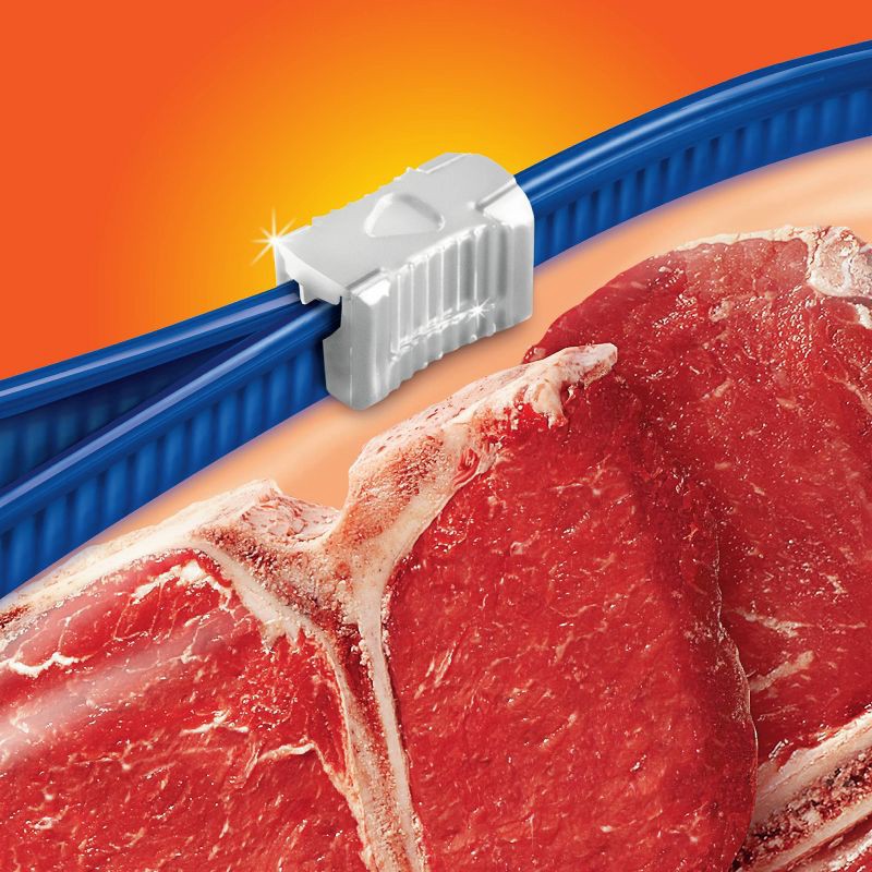 slide 9 of 10, Hefty Quart Freezer Storage Slider Bags - 35ct, 35 ct