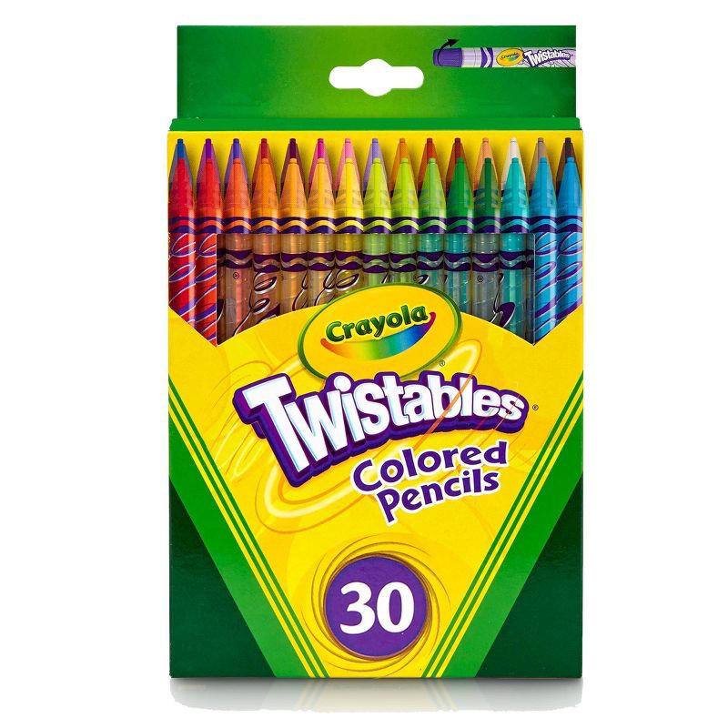 slide 1 of 9, Crayola Twistable Colored Pencils 30ct, 30 ct