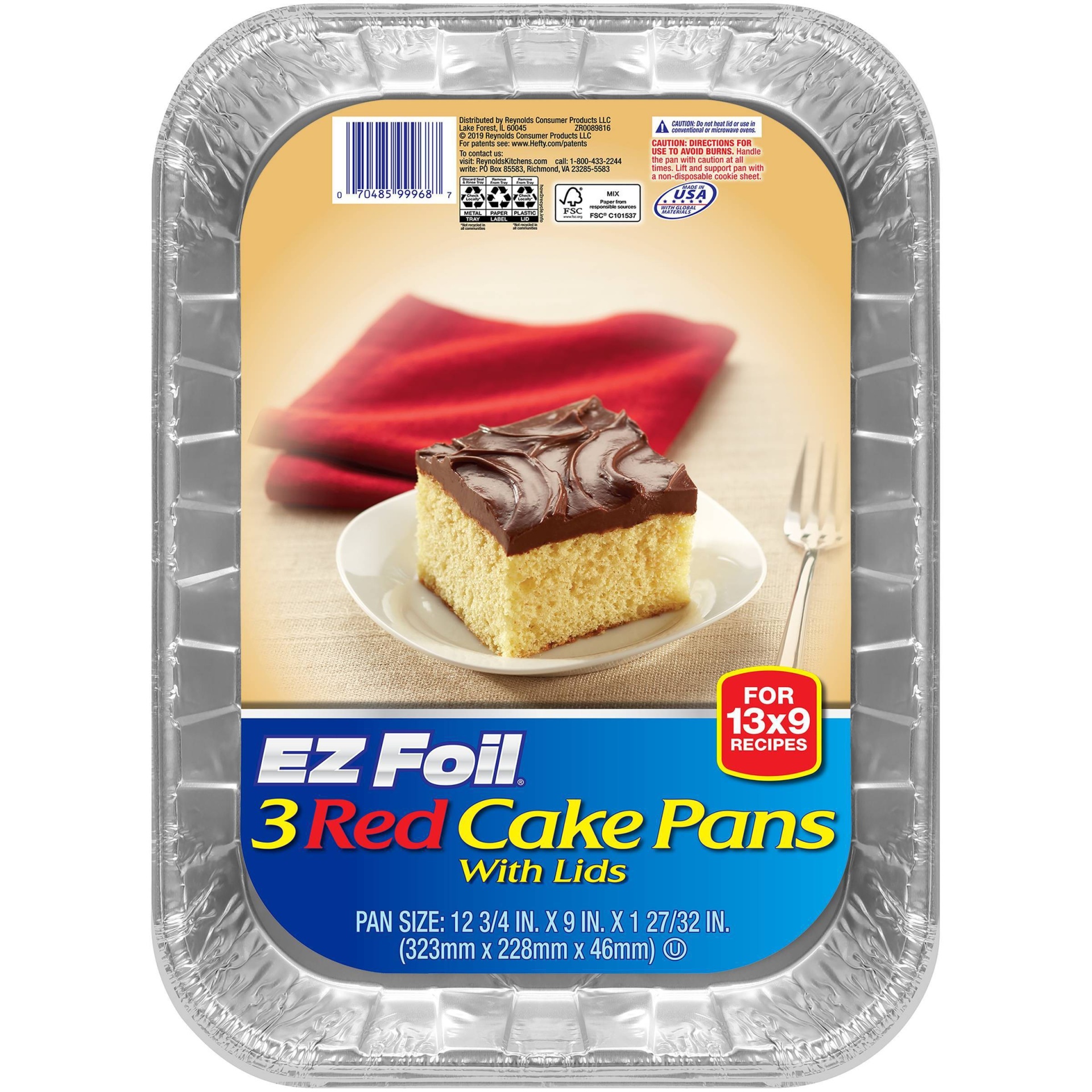 slide 1 of 5, Hefty EZ Foil Cake Pans - 3ct, 3 ct