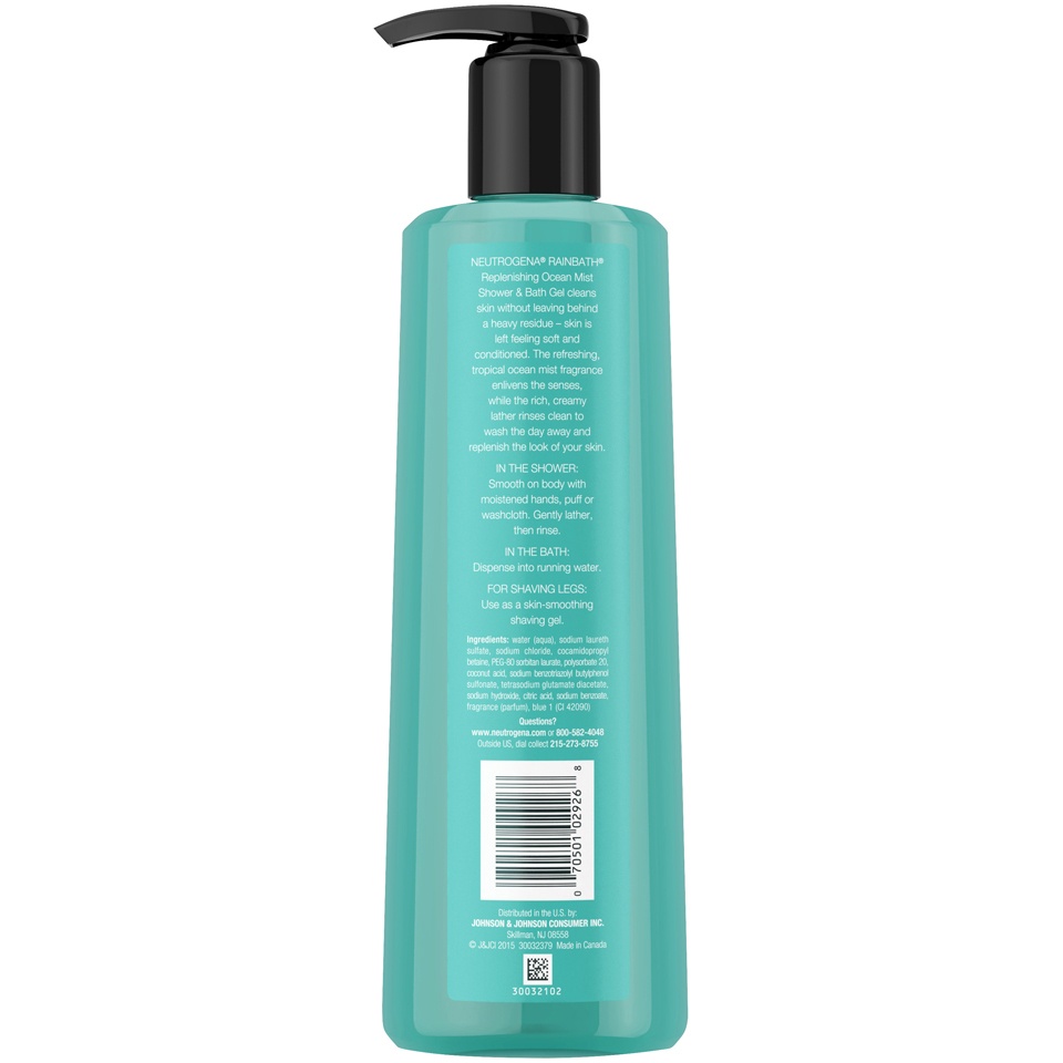 slide 6 of 6, Neutrogena Rainbath Replenishing Shower And Bath Gel Ocean Mist, 16 fl oz