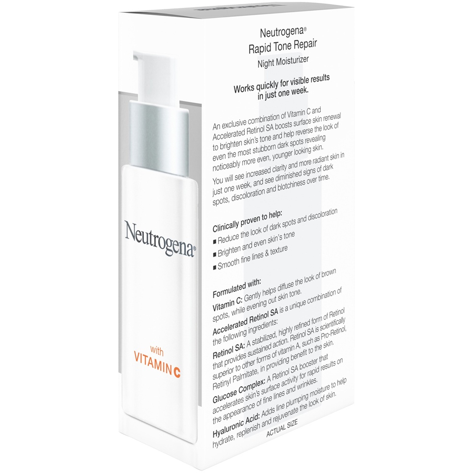 slide 2 of 6, Neutrogena Rapid Tone Repair Night Moisturizer, 1 oz