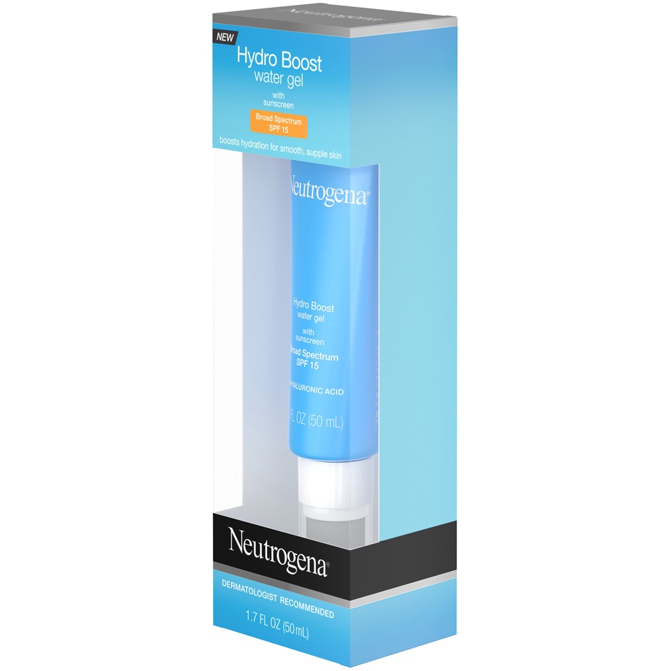 slide 3 of 6, Neutrogena Hydro Boost Water Gel SPF 15, 1.7 oz