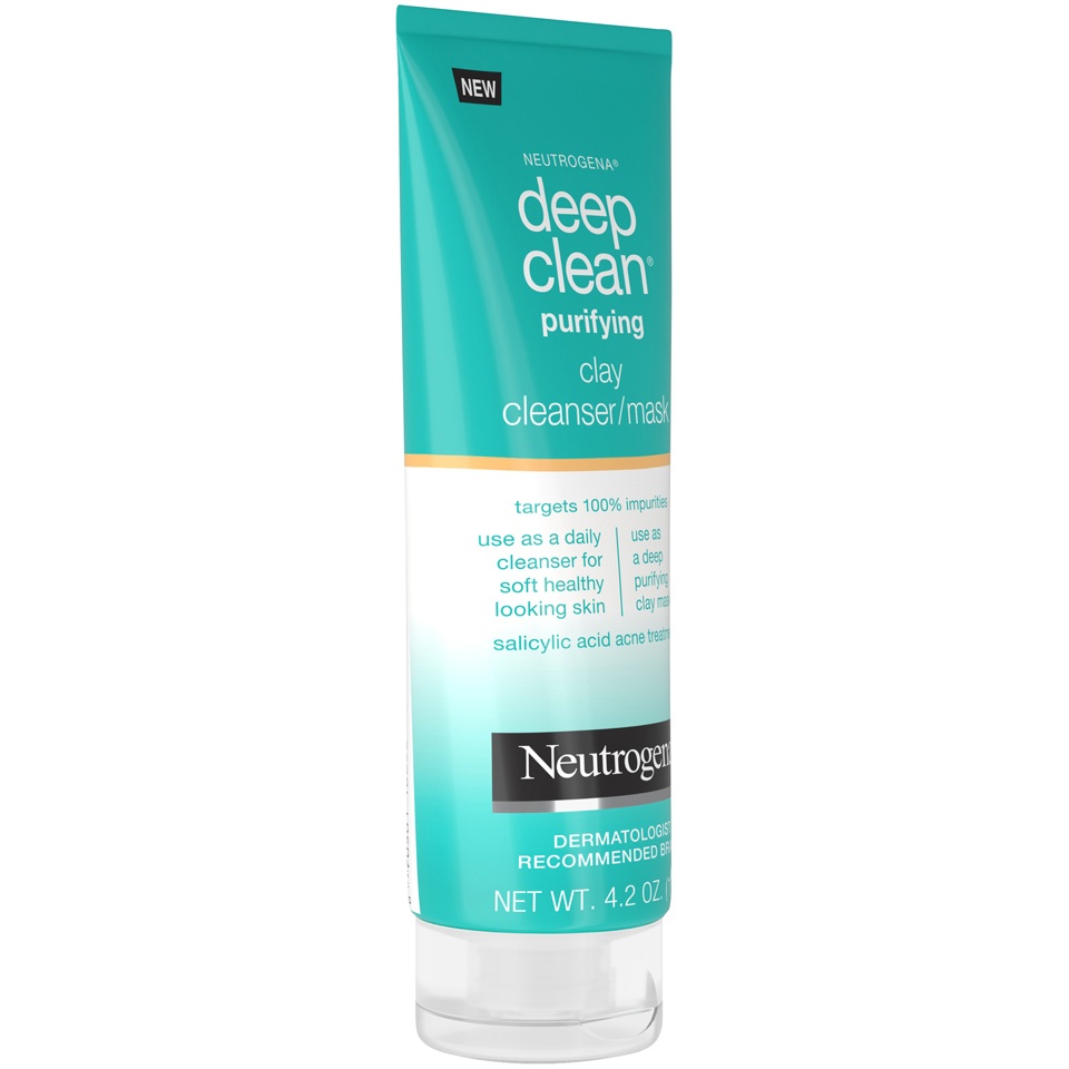 slide 2 of 6, Neutrogena Deep Clean Purifying Clay Face Mask, 4.2 oz