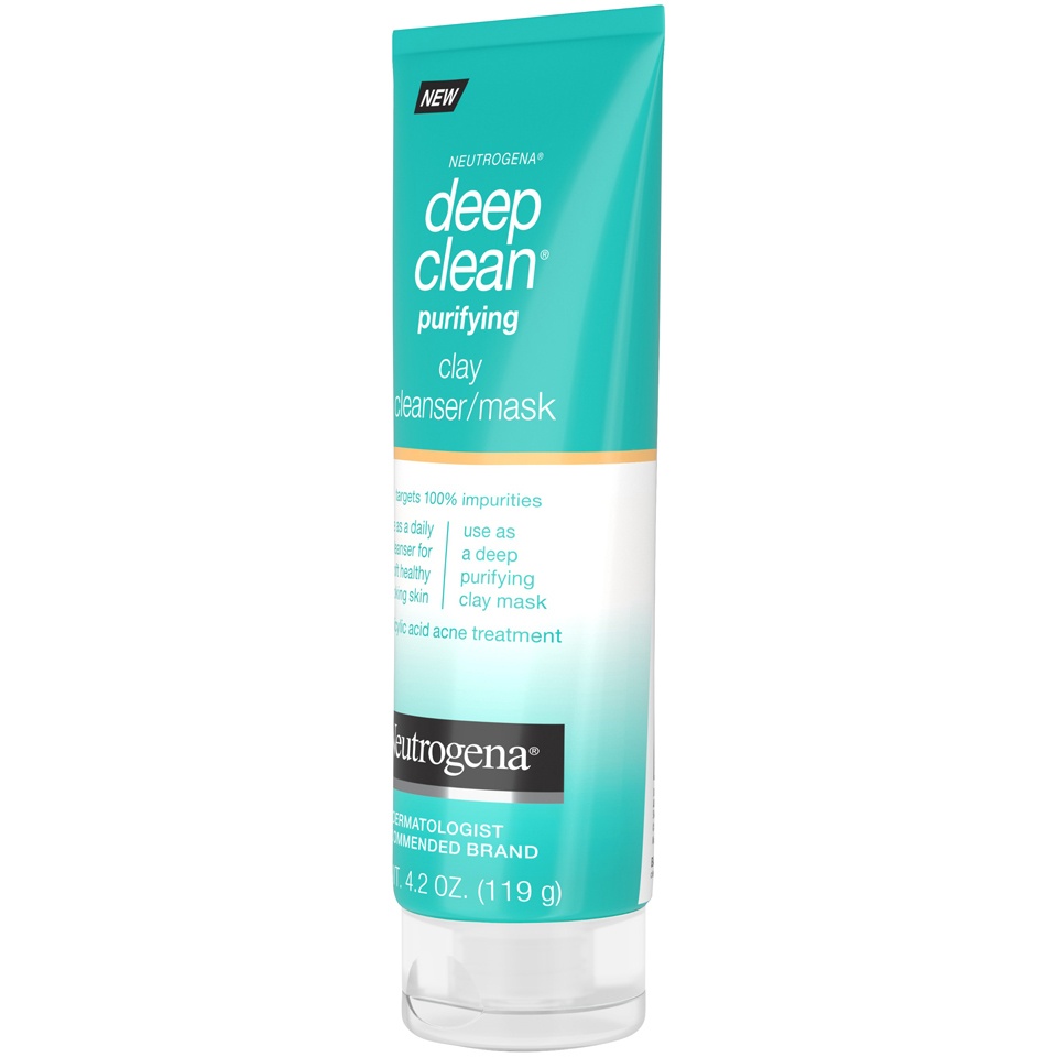 slide 3 of 6, Neutrogena Deep Clean Purifying Clay Face Mask, 4.2 oz