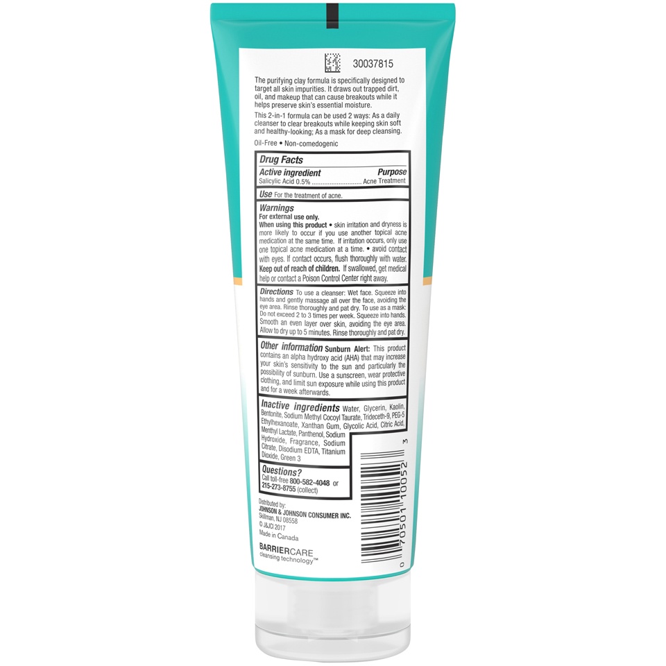 slide 6 of 6, Neutrogena Deep Clean Purifying Clay Face Mask, 4.2 oz