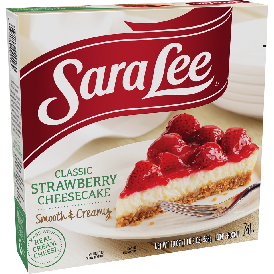 slide 2 of 7, Sara Lee Strawberry Cheesecake, 19 oz