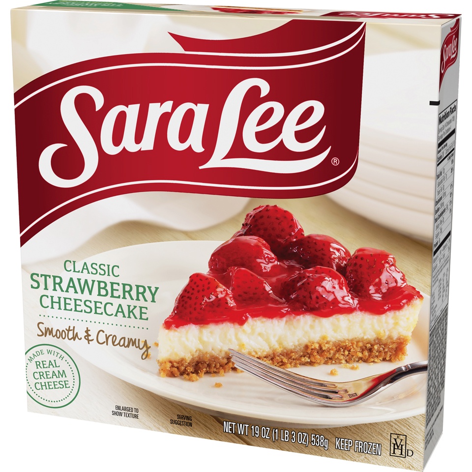 slide 3 of 7, Sara Lee Strawberry Cheesecake, 19 oz