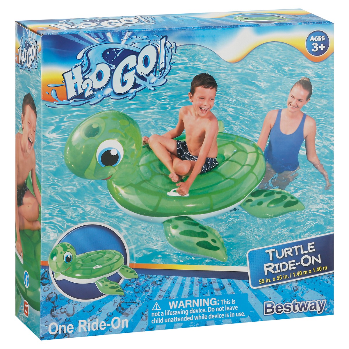 slide 6 of 9, H2O GO! Turtle Ride-On 1 ea, 1 ct