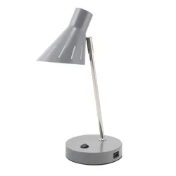 Realspace Tanji Desk Lamp, 16 in H, Gray