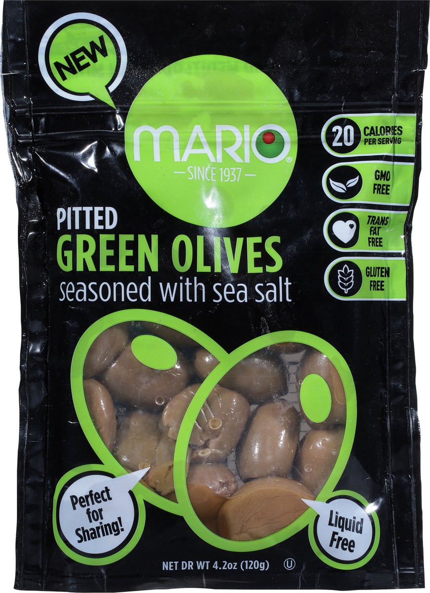 slide 9 of 9, Mario Pitted Green Olives 4.2 oz, 4.2 oz