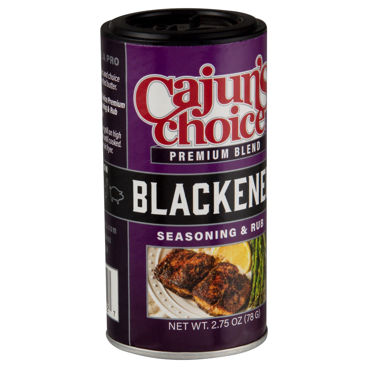 slide 2 of 9, Cajun's Choice Premium Blend Blackened Seasoning & Rub 2.75 oz, 2.75 oz