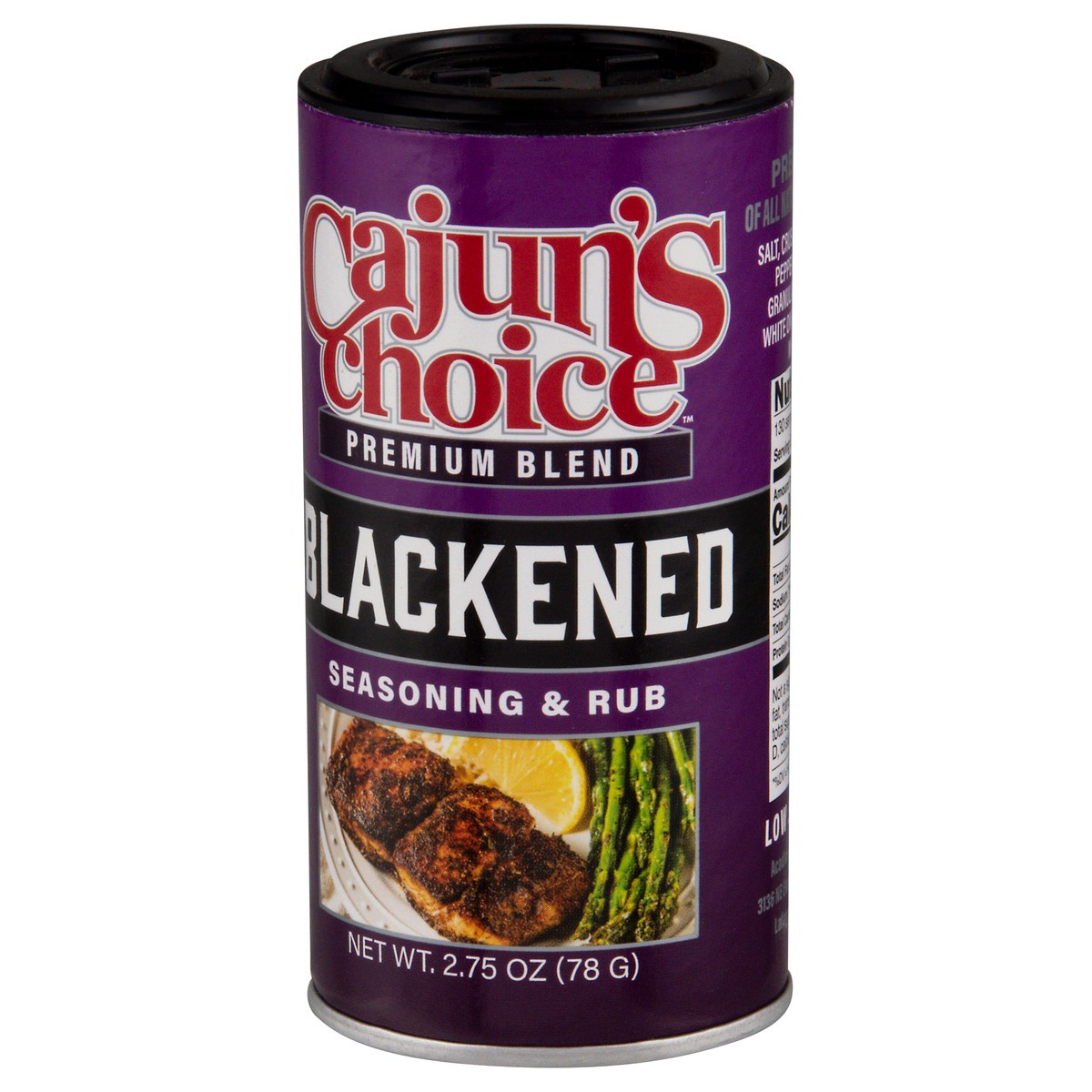 slide 3 of 9, Cajun's Choice Premium Blend Blackened Seasoning & Rub 2.75 oz, 2.75 oz