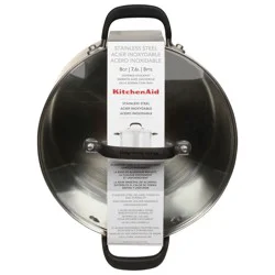 KitchenAid 8 Quart Stainless Steel Covered Stock Pot 1 ea