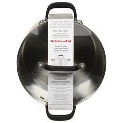 KitchenAid 8 Quart Stainless Steel Covered Stock Pot 1 ea
