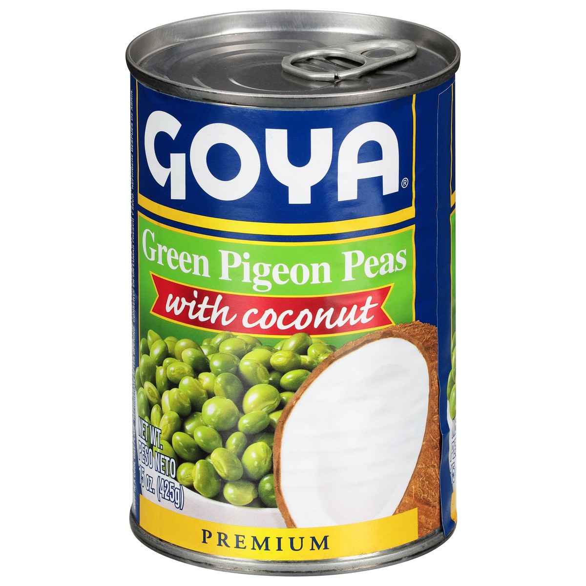 slide 9 of 14, Goya Green Pigeon Peas with Coconut 15 oz, 15 oz