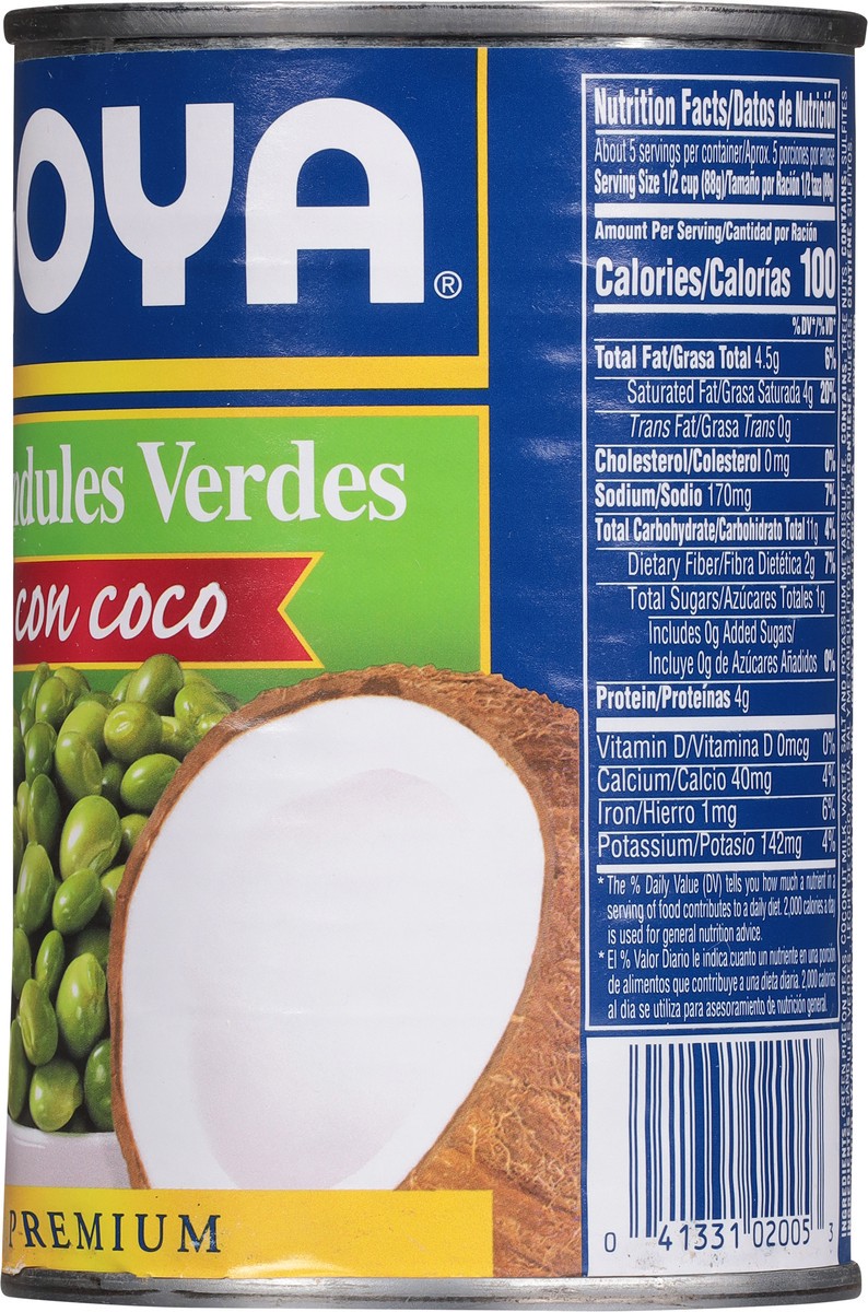 slide 10 of 14, Goya Green Pigeon Peas with Coconut 15 oz, 15 oz