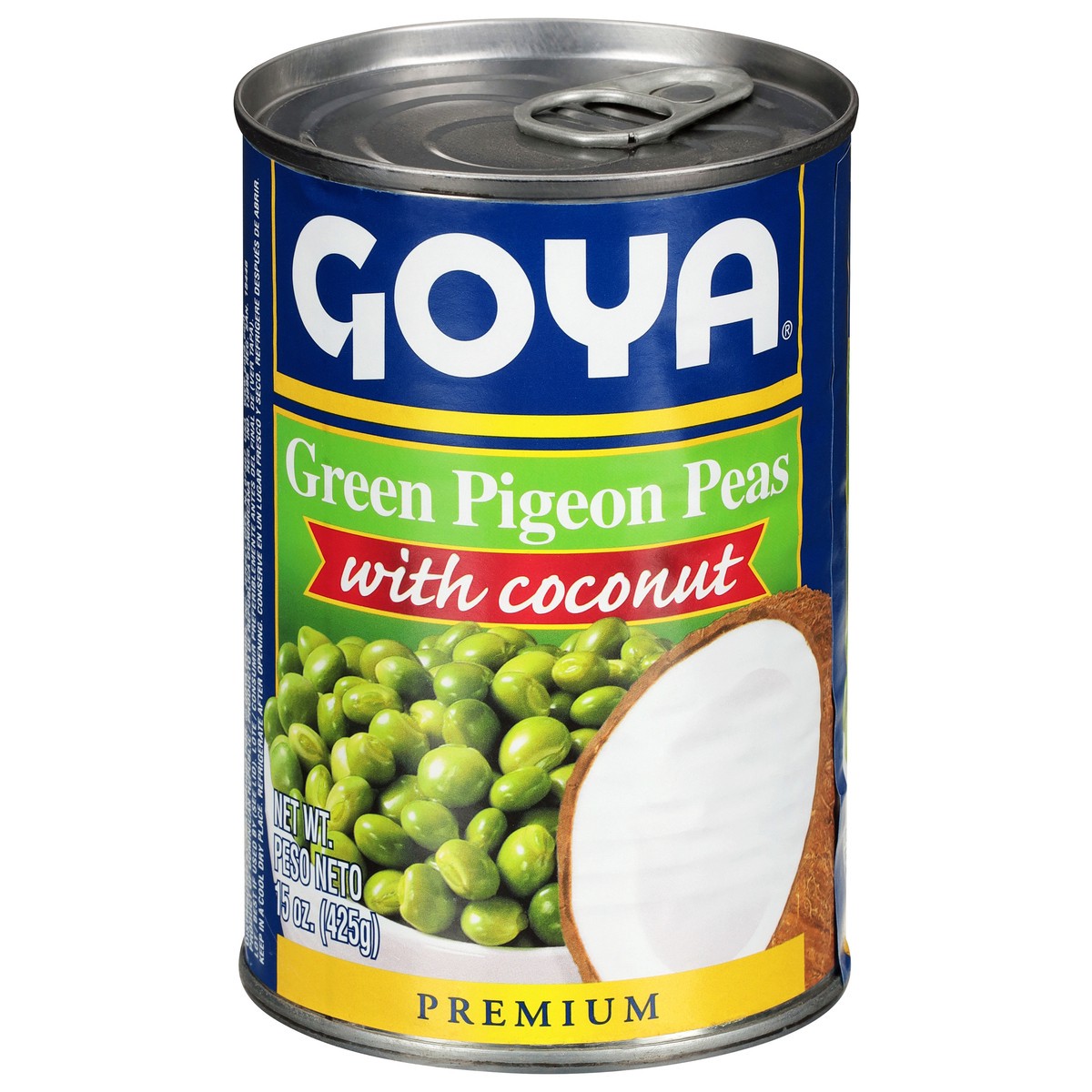 slide 1 of 14, Goya Green Pigeon Peas with Coconut 15 oz, 15 oz