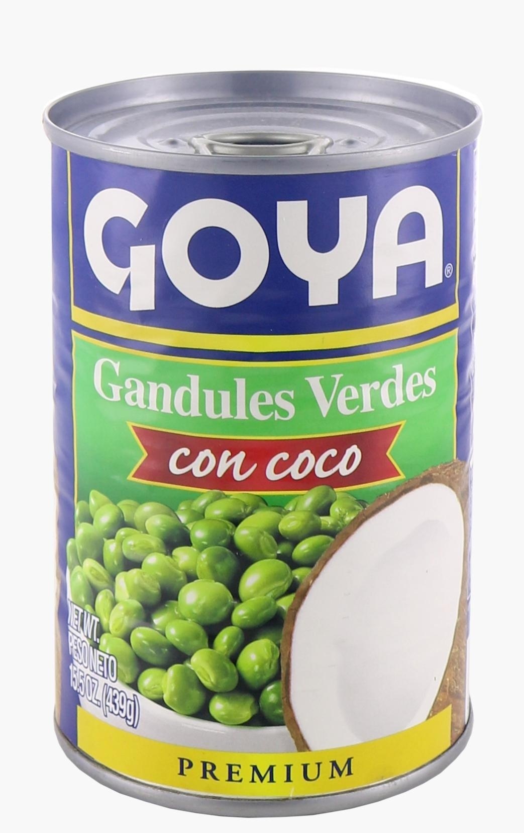 slide 1 of 1, Goya Gandules Con Coco, 15 oz