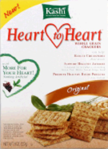 slide 1 of 1, Kashi Heart to Heart Whole Grain Original Crackers, 8 oz