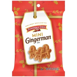 Pepperidge Farm Gingerman Mini Holiday Cookies, 1.5 Oz Bag