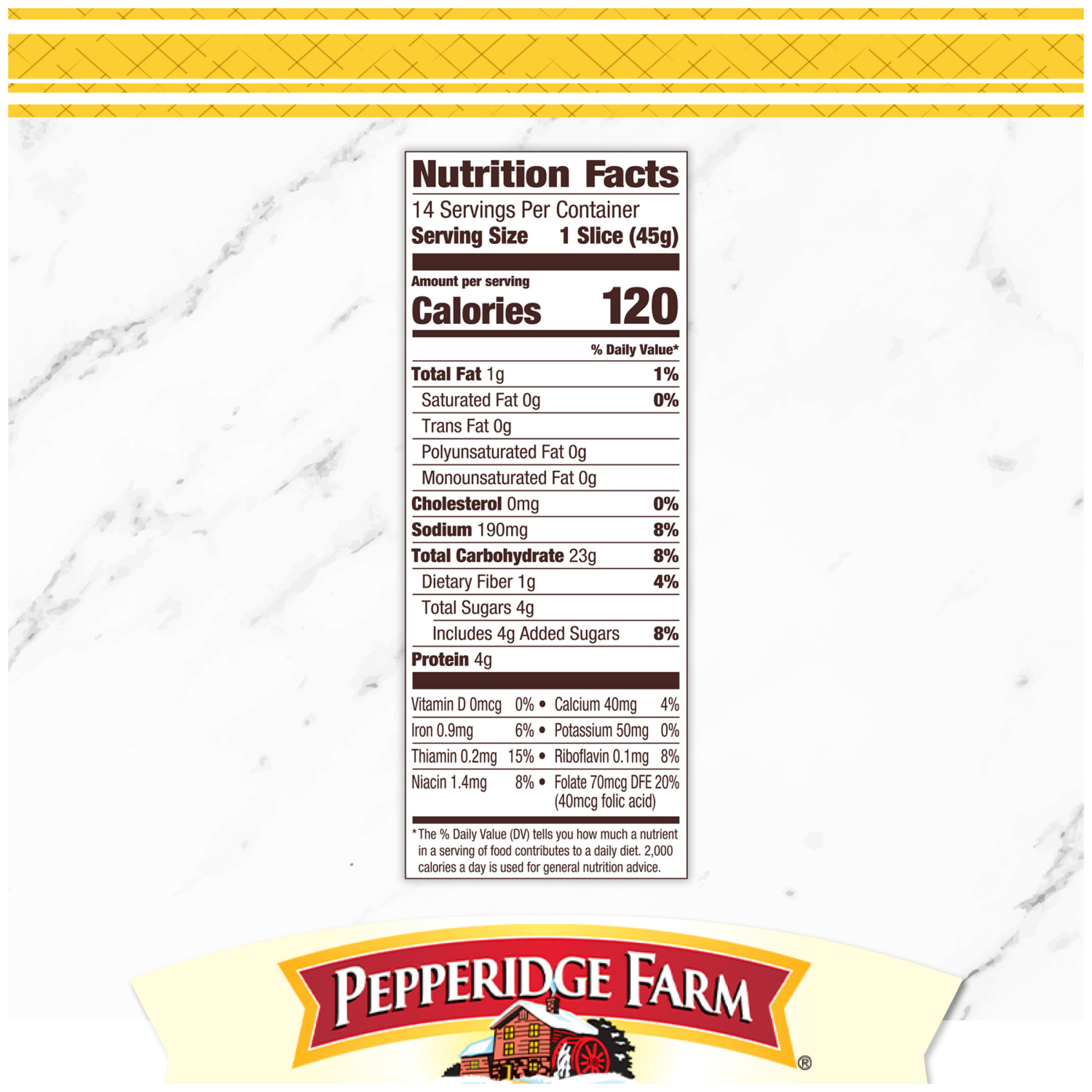 slide 5 of 5, Pepperidge Farm Potato Bread, 22.000 oz