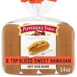 Pepperidge Farm Top Sliced Sweet Hawaiian Hot Dog Buns
