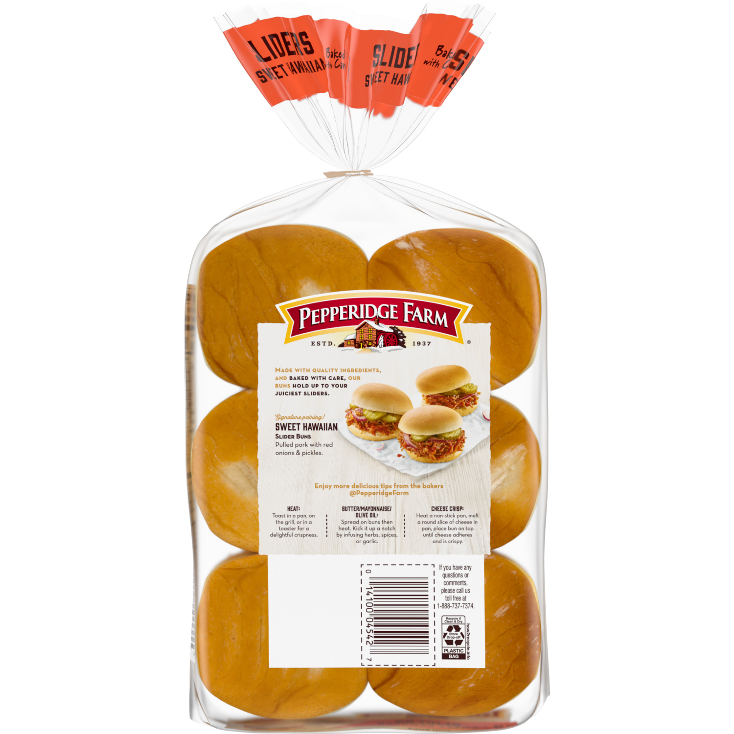 slide 4 of 5, Pepperidge Farm Sweet Hawaiian Slider Buns, 15.000 oz