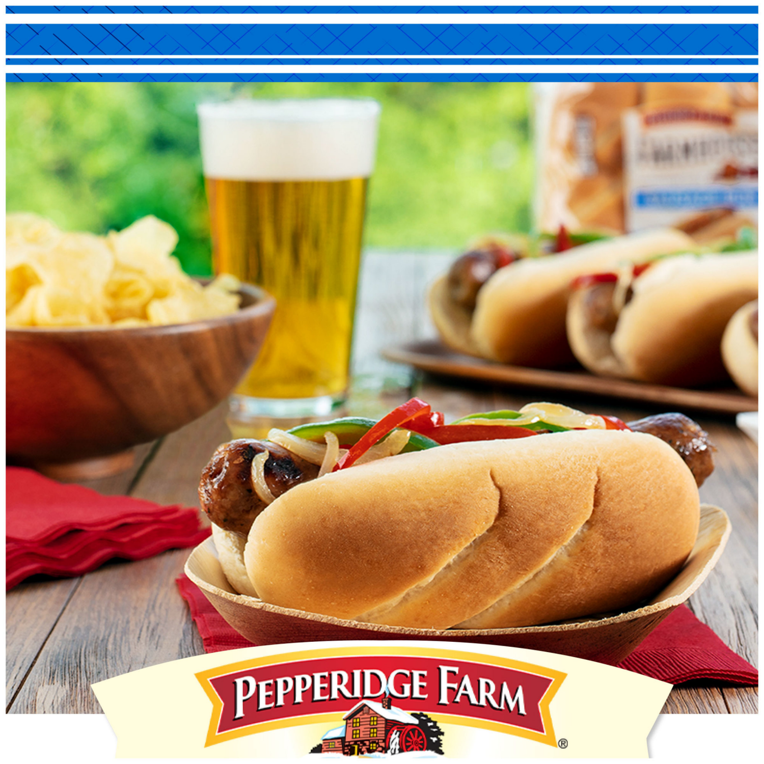 slide 4 of 5, Pepperidge Farm White Sausage Buns, 17 oz