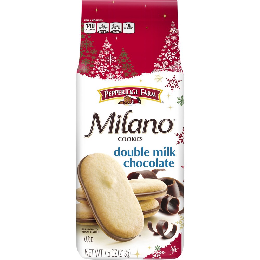 slide 7 of 9, Pepperidge Farm Milano Double Milk Chocolate Cookies, 7.5 oz
