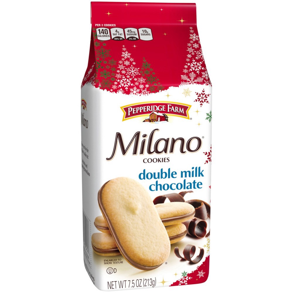 slide 3 of 9, Pepperidge Farm Milano Double Milk Chocolate Cookies, 7.5 oz