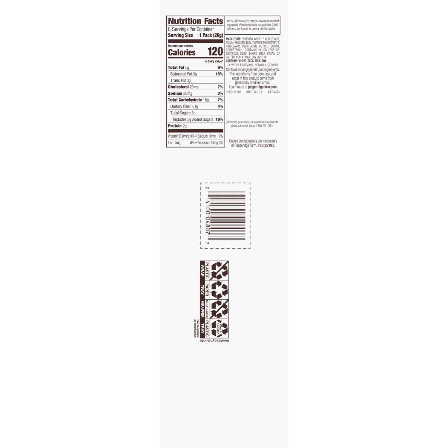 slide 4 of 5, Pepperidge Farm Butter Cookies, 7.200 oz