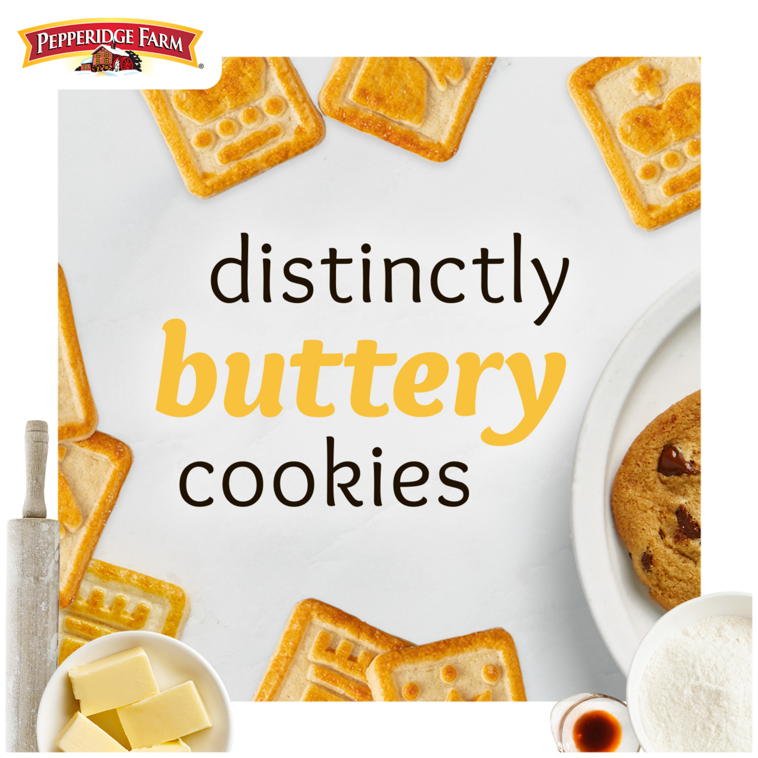 slide 3 of 5, Pepperidge Farm Butter Cookies, 7.200 oz