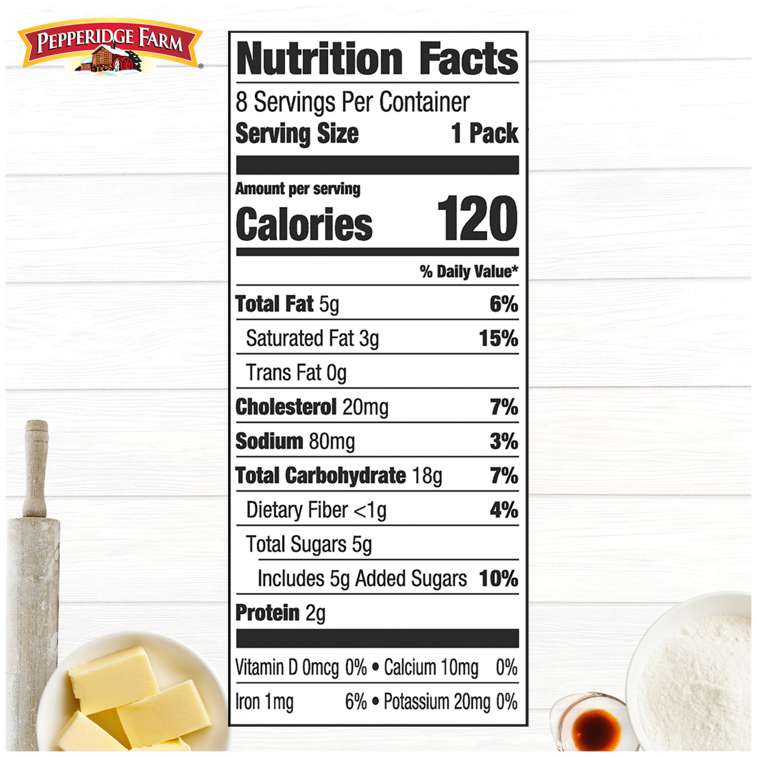 slide 5 of 5, Pepperidge Farm Butter Cookies, 7.200 oz