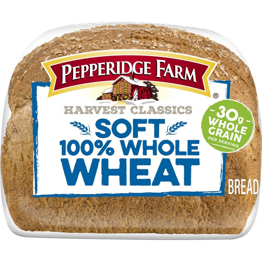 slide 6 of 6, Pepperidge Farm Harvest Classics Soft 100% Whole Wheat Bread, 20 oz