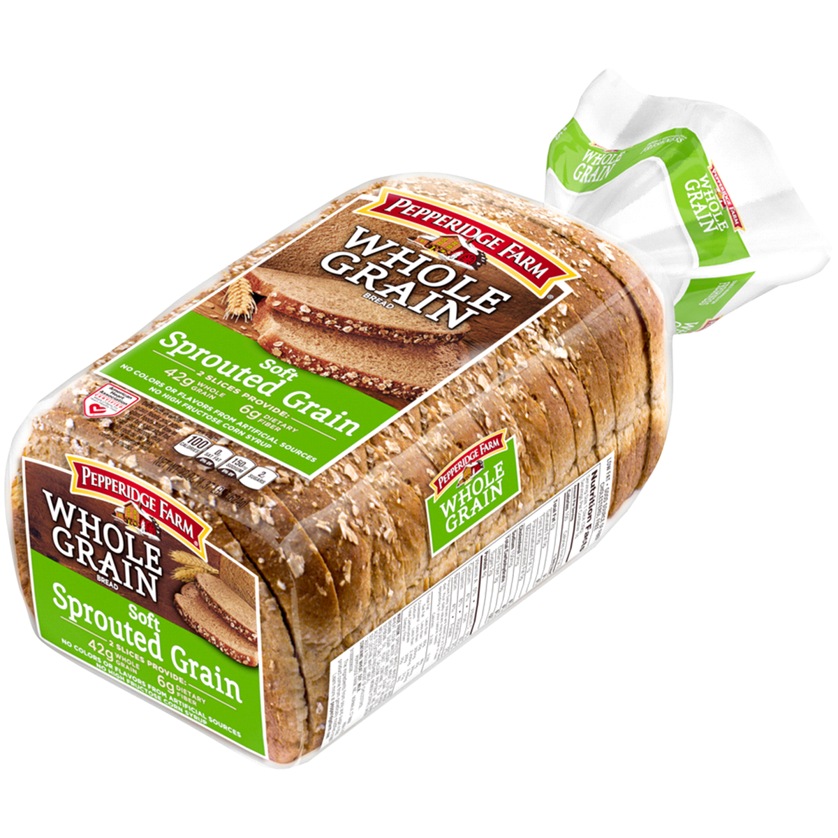 slide 2 of 7, Pepperidge Farm Whole Grain Sprouted Grain Bread, 22 oz. Loaf, 18 oz