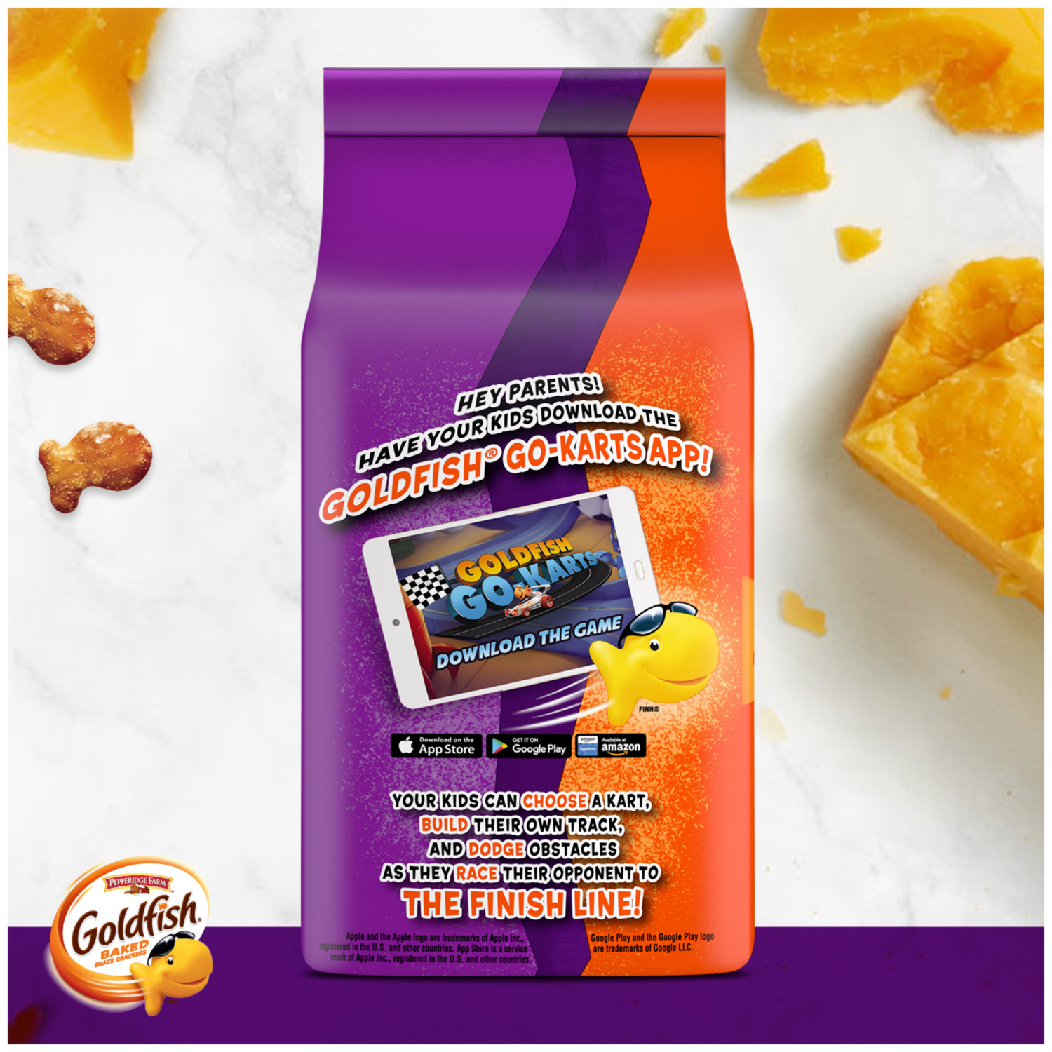 slide 3 of 8, Goldfish Xtra Cheddar + Pretzel Crackers, 6.600 oz