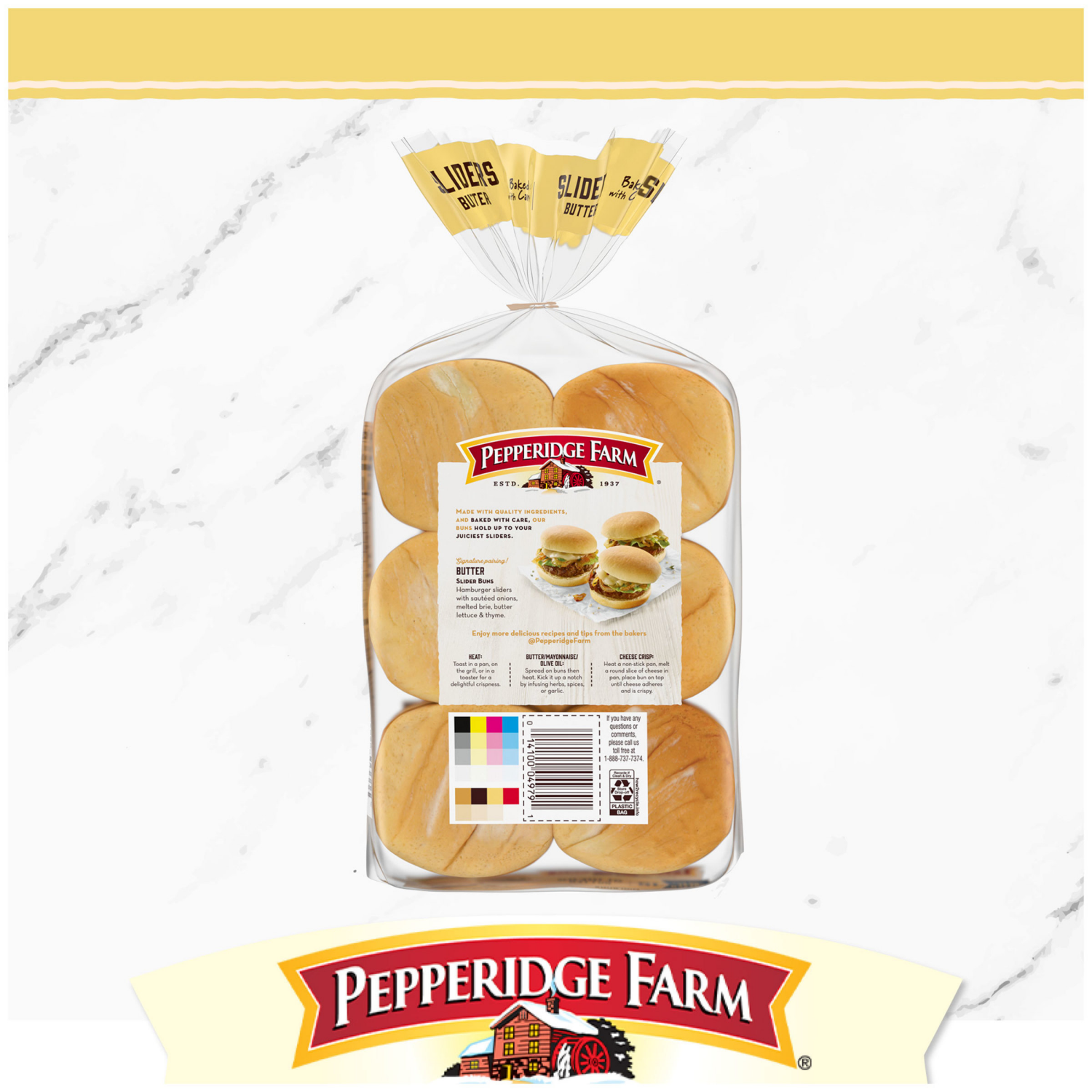 slide 3 of 5, Pepperidge Farm Butter Slider Buns, 15.000 oz