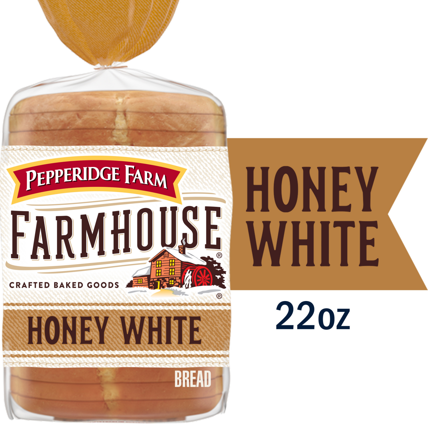 slide 1 of 5, Pepperidge Farm Honey White Bread, 22 oz