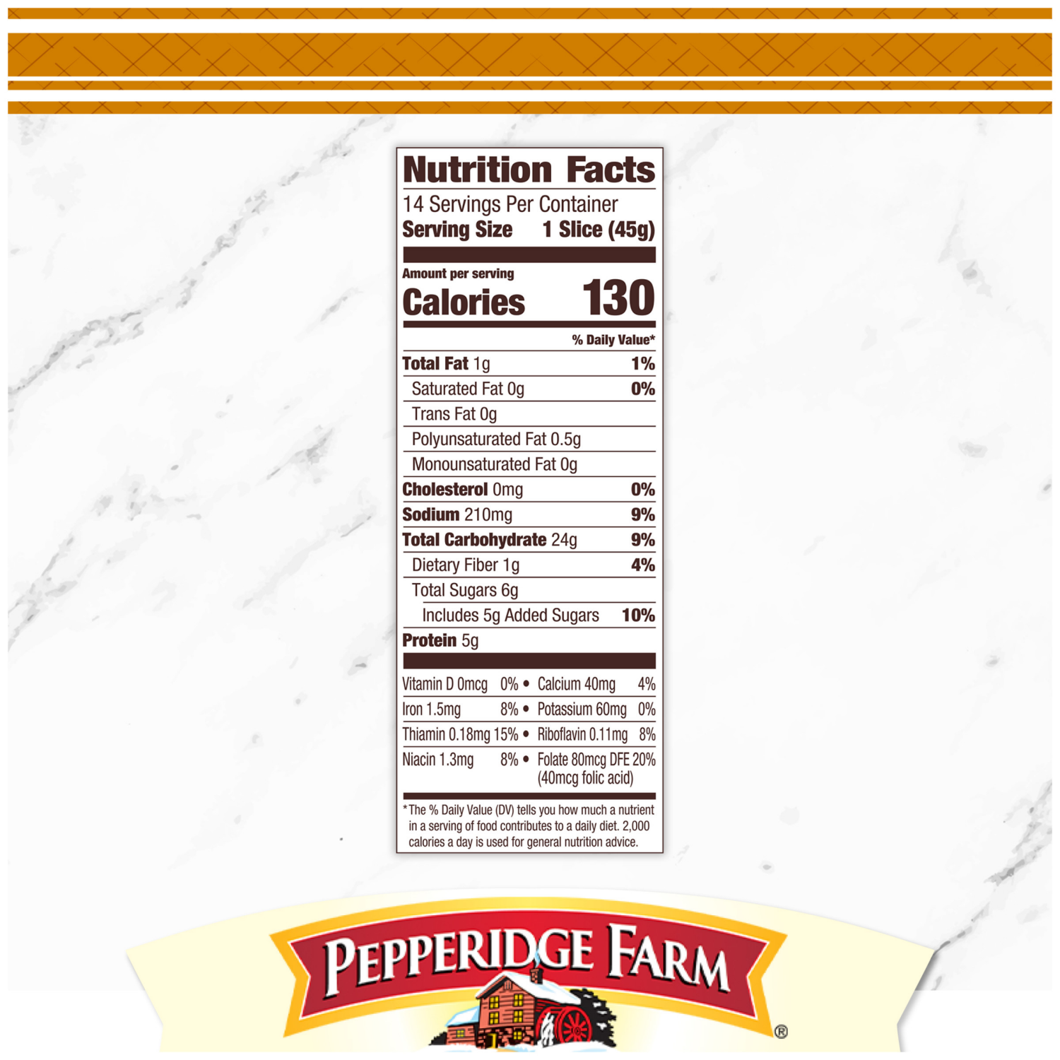 slide 5 of 5, Pepperidge Farm Honey White Bread, 22 oz