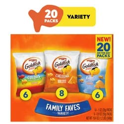 Goldfish Family Faves Crackers Variety Pack