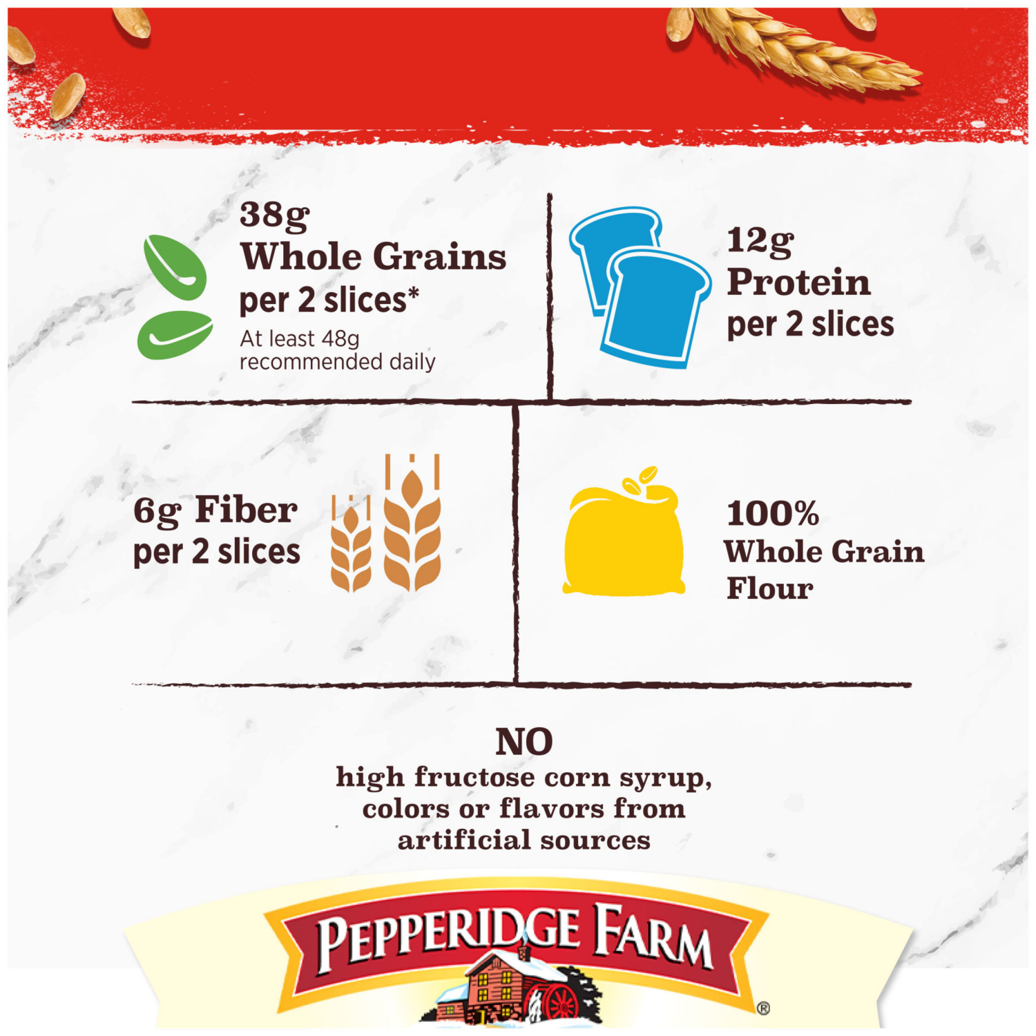 slide 3 of 5, Pepperidge Farm Whole Grain Multi-Seed Bread, 24.000 oz