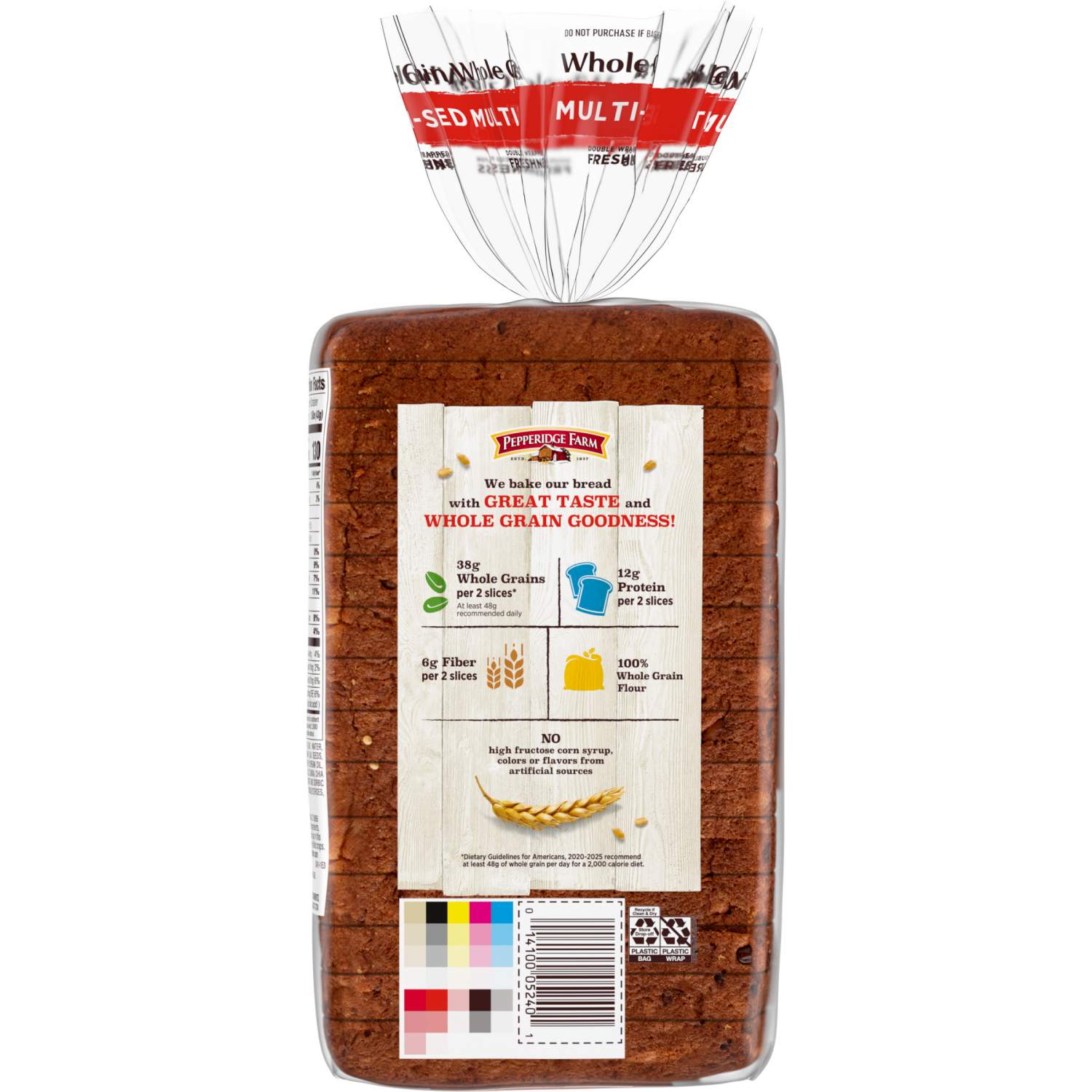 slide 2 of 5, Pepperidge Farm Whole Grain Multi-Seed Bread, 24.000 oz