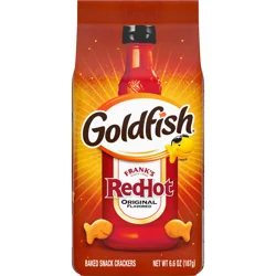 Pepperidge Farm Goldfish Crackers, Limited Edition Frank's RedHot Snack Crackers, 6.6 oz. bag