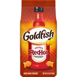 Pepperidge Farm Goldfish Crackers, Limited Edition Frank's RedHot Snack Crackers, 6.6 oz. bag