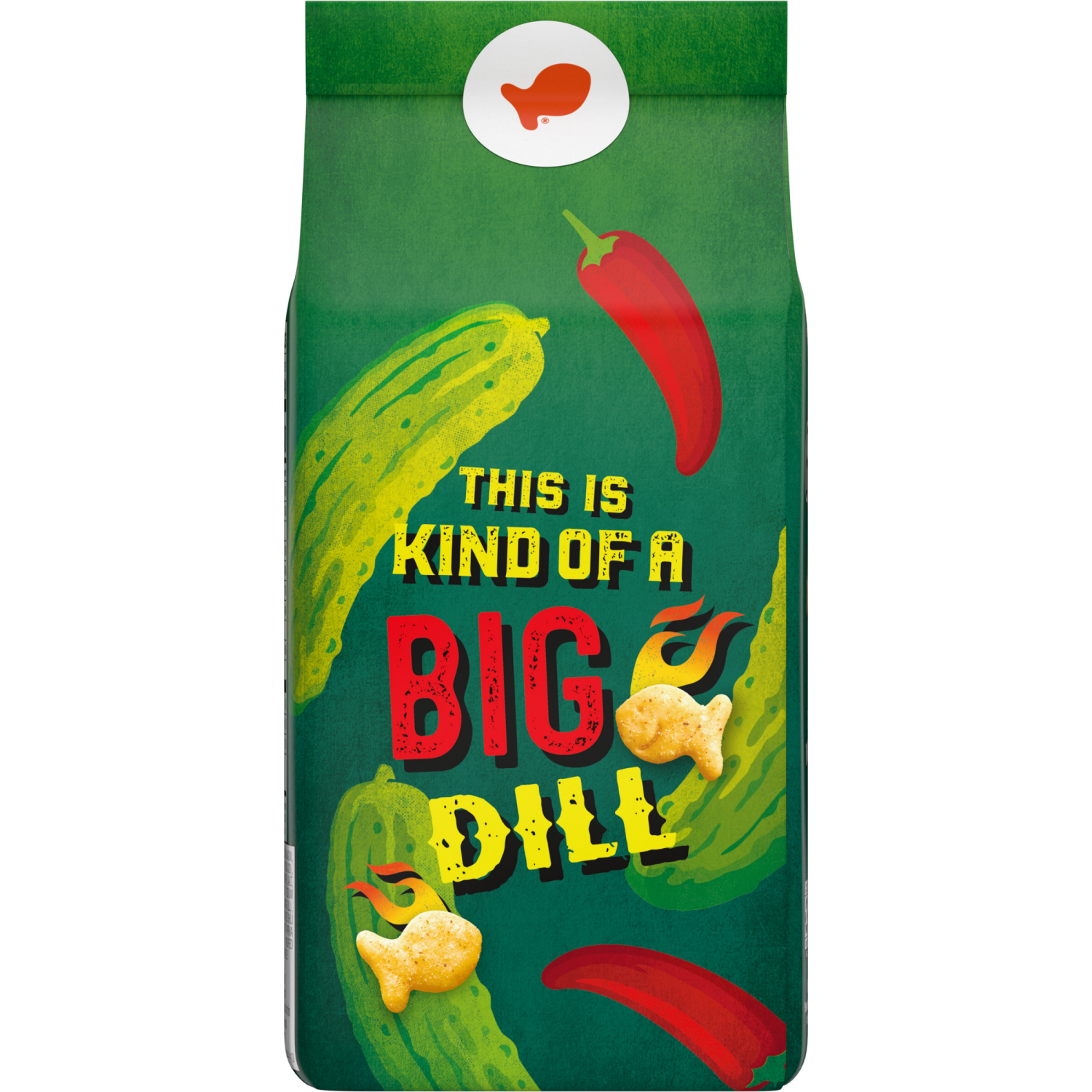 slide 5 of 7, Goldfish Spicy Dill Pickle Flavored Crackers, 6.100 oz