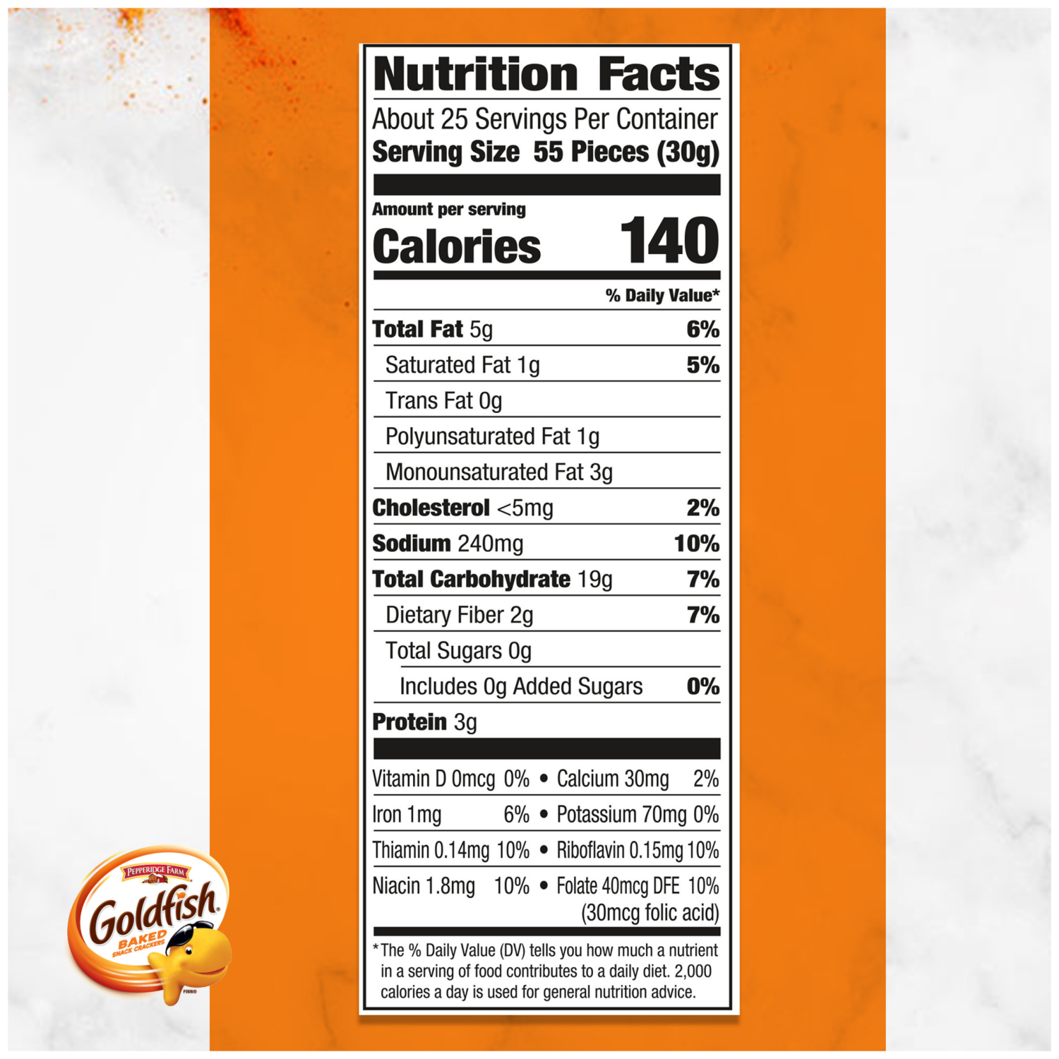 slide 5 of 5, Goldfish Baked with Whole Grain Cheddar Crackers, 27.300 oz