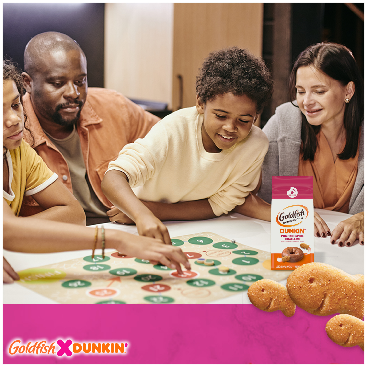 slide 3 of 7, Goldfish Dunkin’™ Pumpkin Spice Graham Crackers, 6.1 oz. bag, 6.100 oz