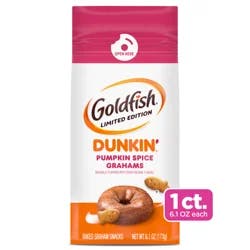 Goldfish Dunkin’™ Pumpkin Spice Graham Crackers, 6.1 oz. bag
