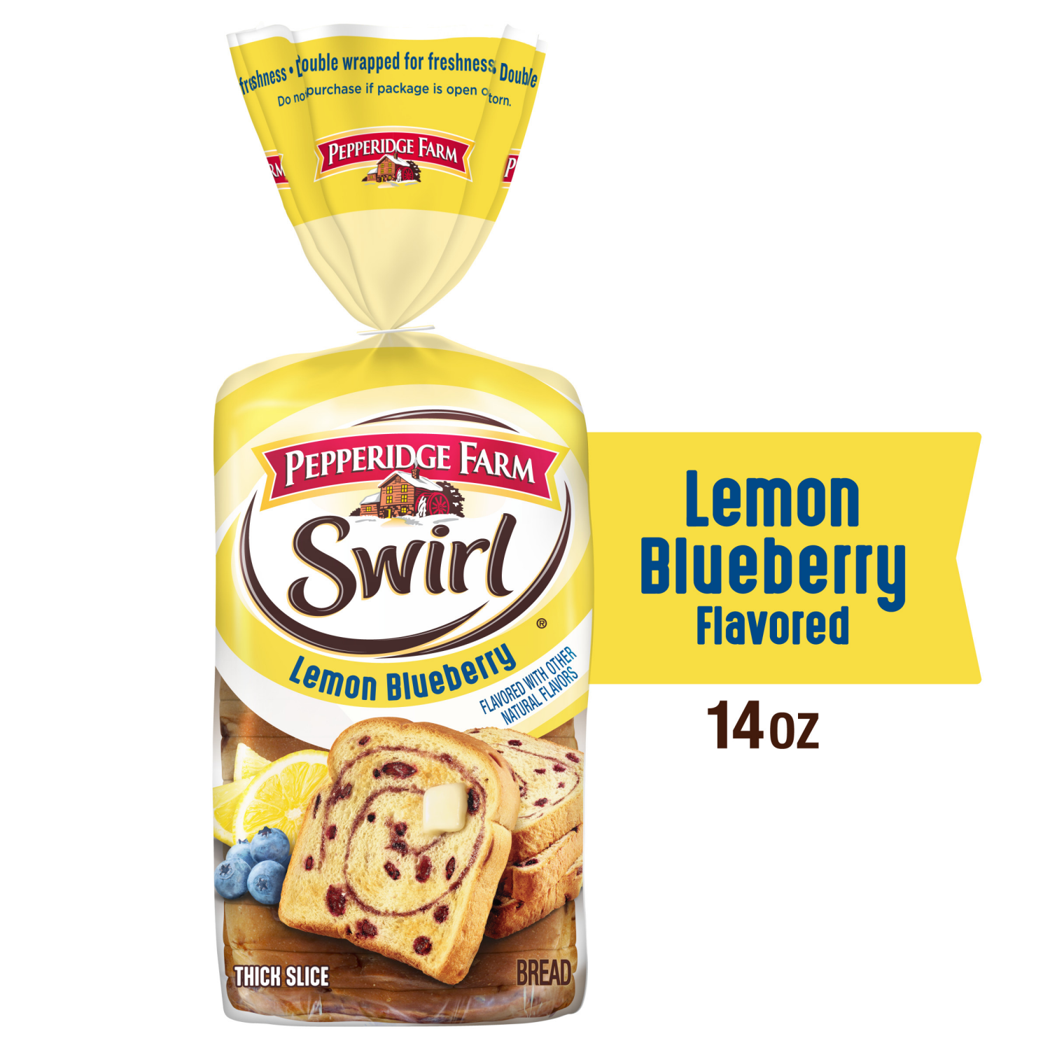 slide 1 of 5, Pepperidge Farm Swirl Lemon Blueberry Breakfast Bread, 14.000 oz