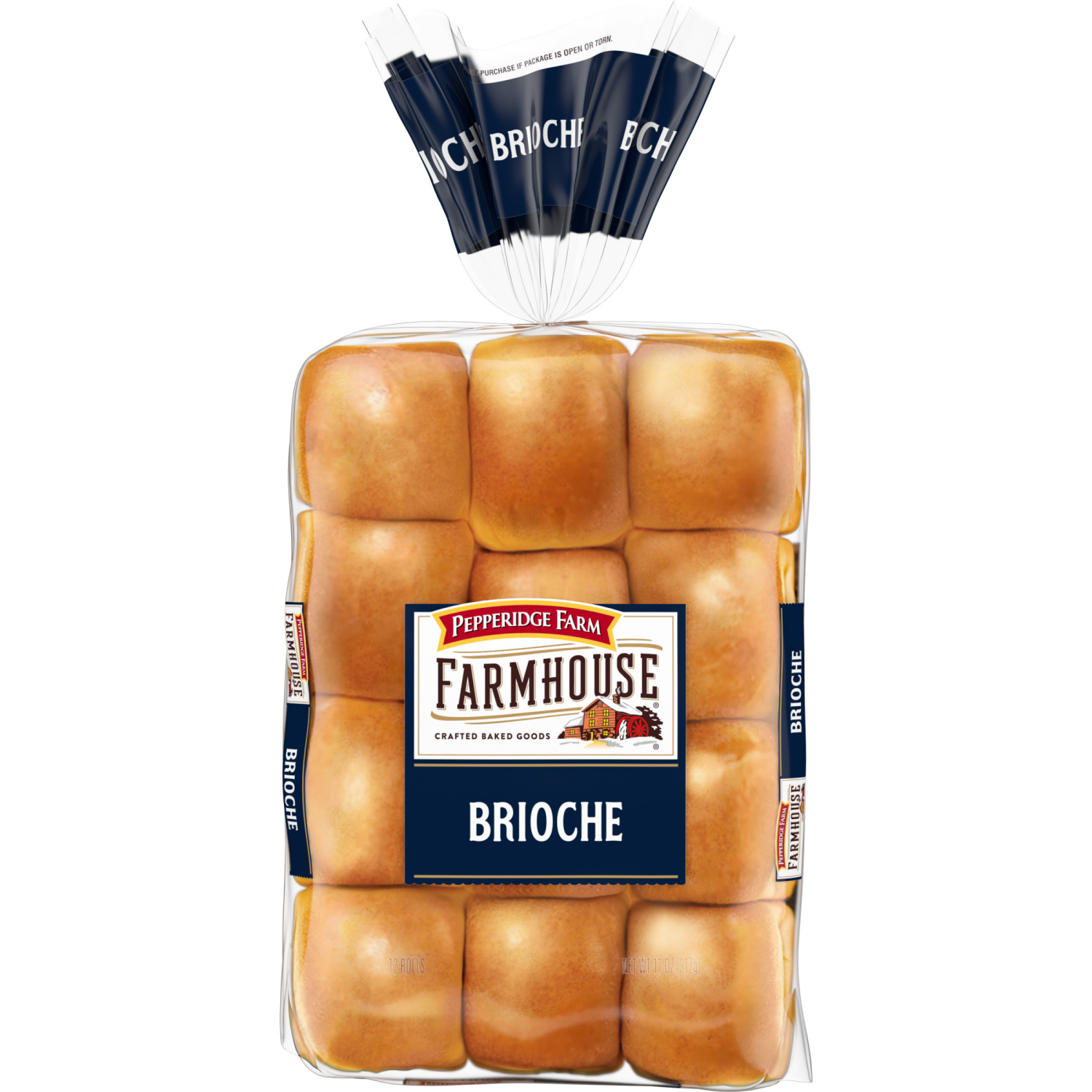 slide 1 of 5, Pepperidge Farm Farmhouse Brioche Roll, 12 oz